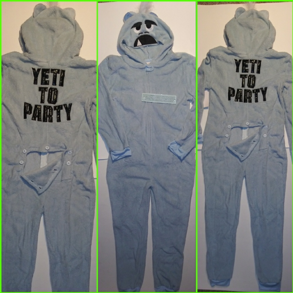 YETI- kids BNWT buttoned booty Costume/PJ's